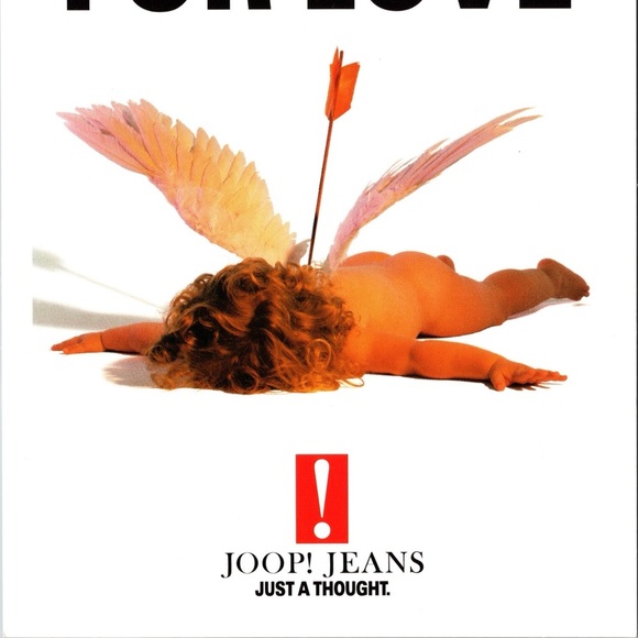 Vtg 1994 Fashion Postcard Joop Jeans Promo Degrees for Murder Not for Love New - Picture 4 of 4